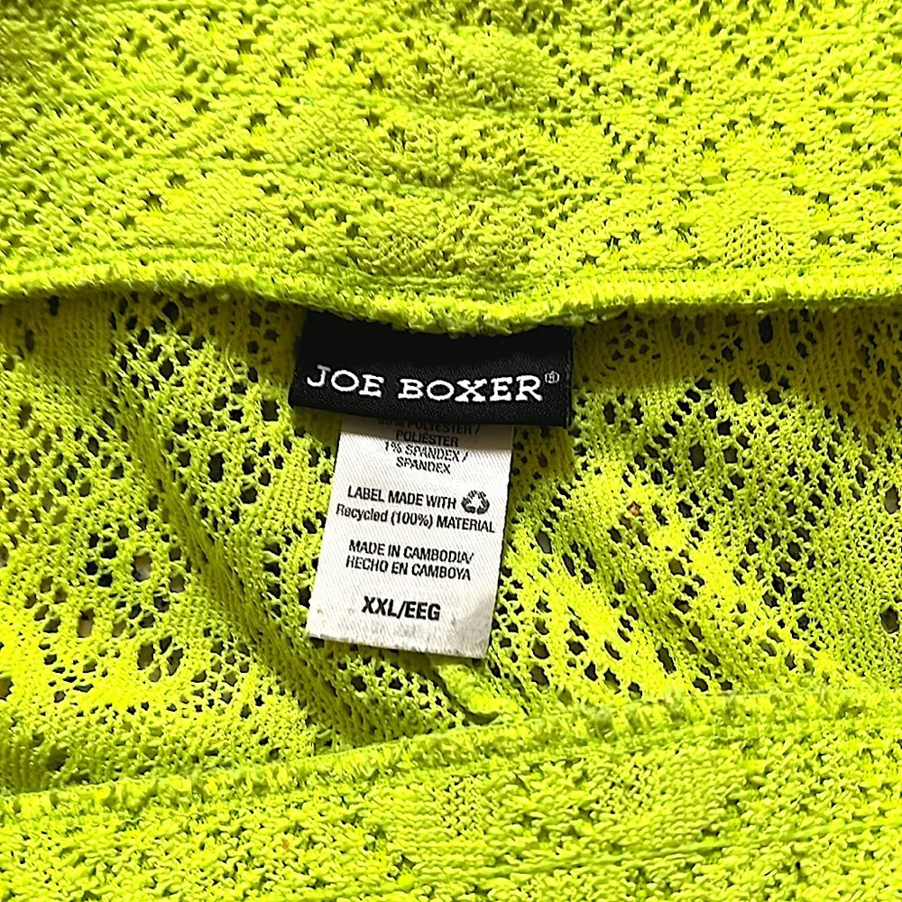 Joe Boxer fluorescent Green Lace Beach Shorts Size XXL